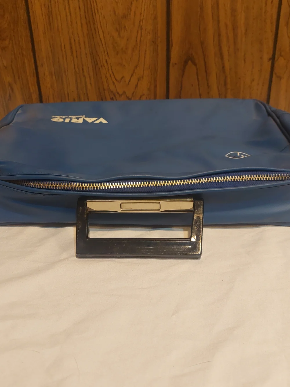 Vintage Varig Brazilian Airlines Travel Bag 60s 70s Blue Laptop Briefcase